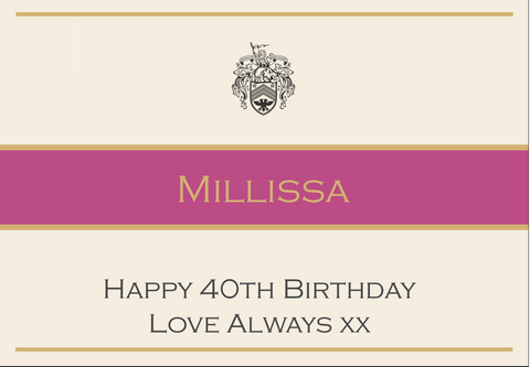 Millissa Crest 40th Birthday