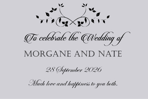 Grey Leaf Vine To Celebrate the Wedding Of