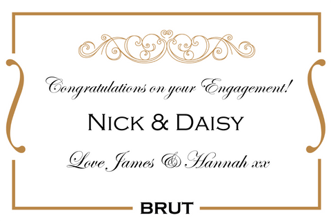 Gold Scroll BRUT Engagement