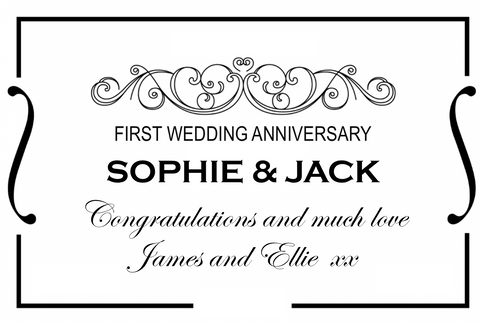 Sophie & Jack First Wedding Anniversary