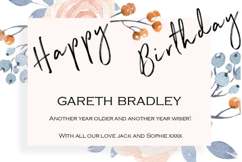 Gareth Bradley Floral Birthday