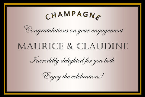 Rose Gold Champagne Engagement