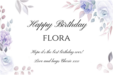 Flora Purple Rose Birthday