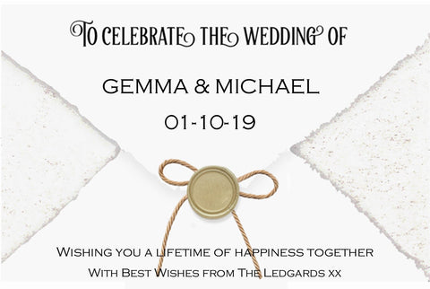 Gemma & Michael Wax Seal Wedding