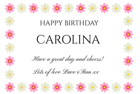 Carolina Cosmos Flower Birthday