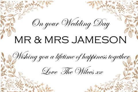 Mr & Mrs Jameson Gold Branch Wedding