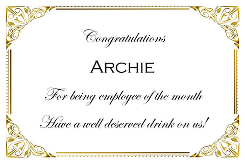 Architect Gold Corner Congratulations