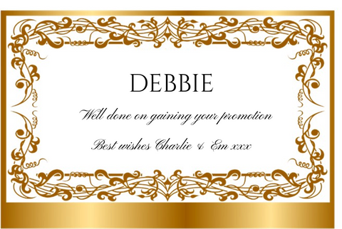 Debbie Gold Ornate Congratulations
