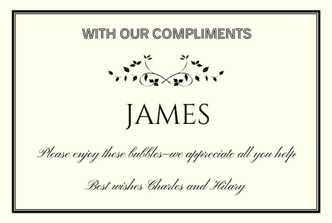 James Compliments Thank You