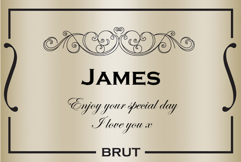 James BRUT Gold Thank You