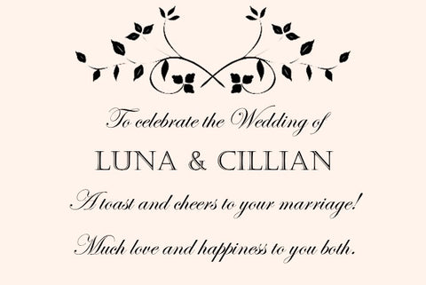 Peach Leaf Vine To Celebrate the Wedding Of