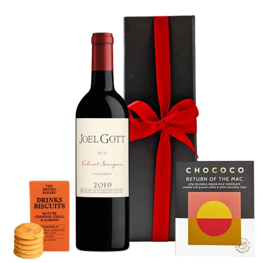Joel Gott Cabernet, Ginger Chocolate & Biscuits Gift Box