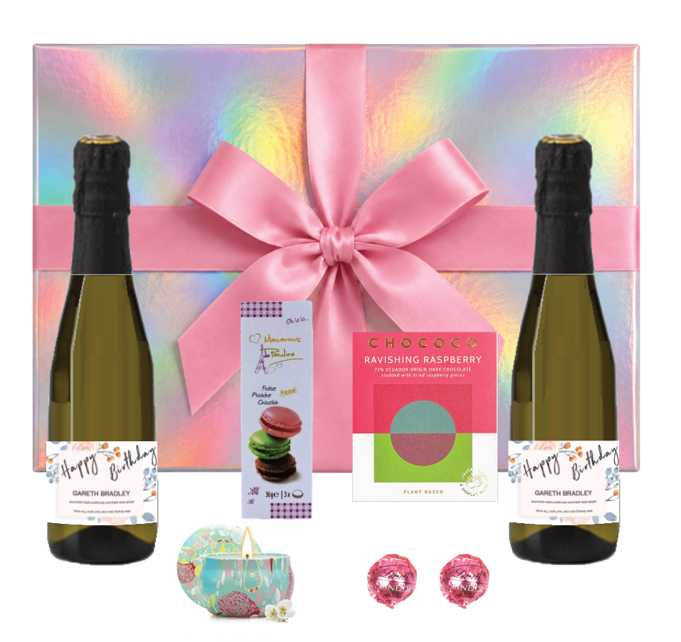 Personalised Mini Prosecco & Treats Gift Box