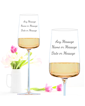 Personalised engraved LSA Metropolitan champagne flute