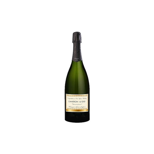 Personalised Premier Cru Champagne Magnum label detail