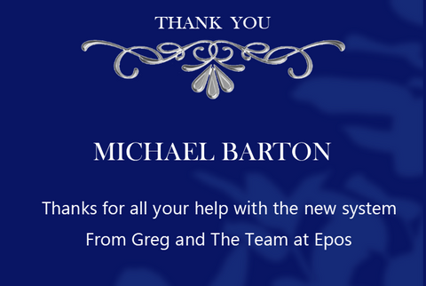 Michael Barton Thank You