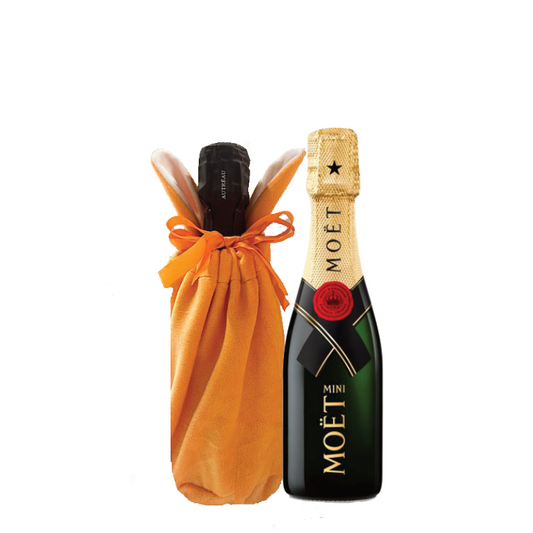 "Happy Bunny" Moet & Chandon Mini Champagne & Swiss Truffles