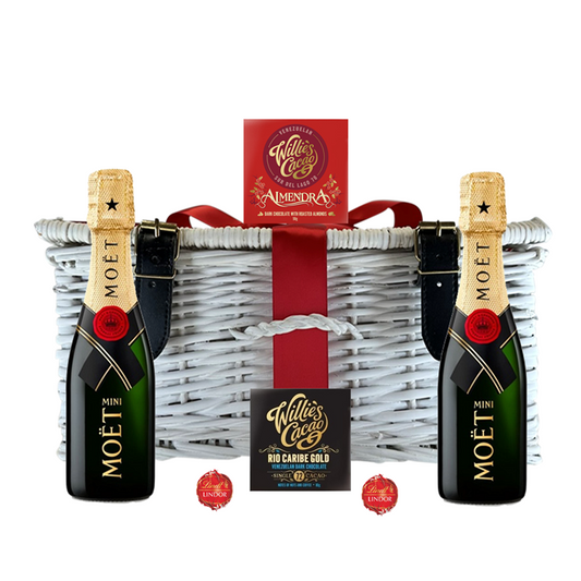 Mini Moet & Artisan Chocolate Hamper