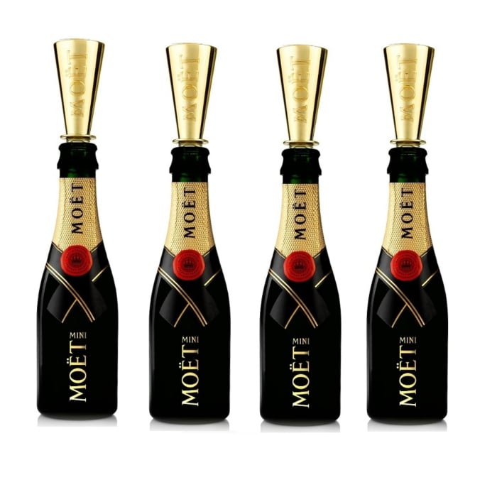 Mini Moet Champagne with Moet Branded Sipper