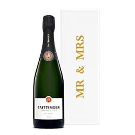Mr & Mrs Taittinger Gift in White Gift Box