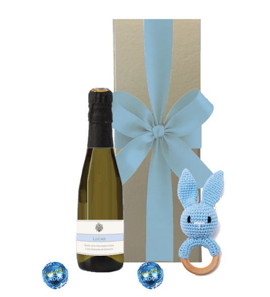 The Welcome New Baby Boy Mini Prosecco Gift