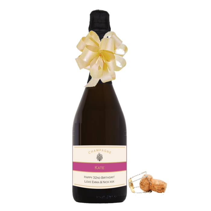 Personalised Prosecco Birthday Gift, Custom Name & Message
