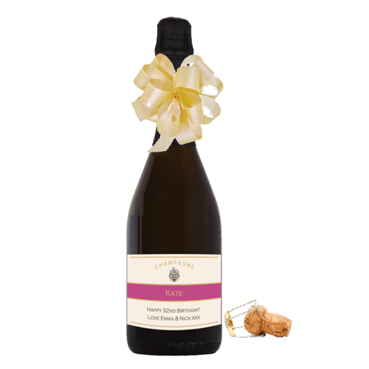 Personalised Prosecco Birthday Gift, Custom Name & Message
