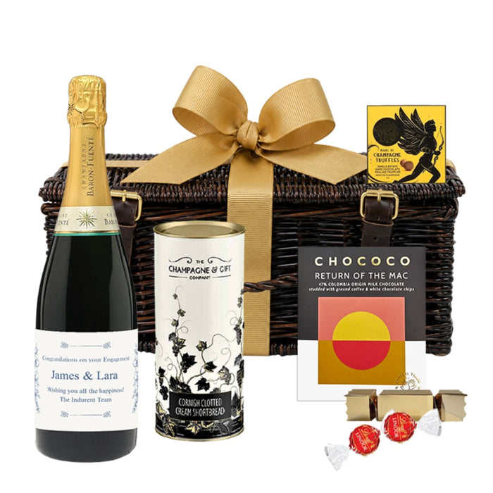Personalised Champagne & Chocolate Hamper Gift