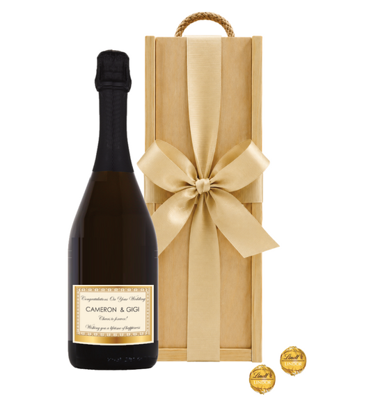 Personalised Prosecco & Truffles Congratulations Gift