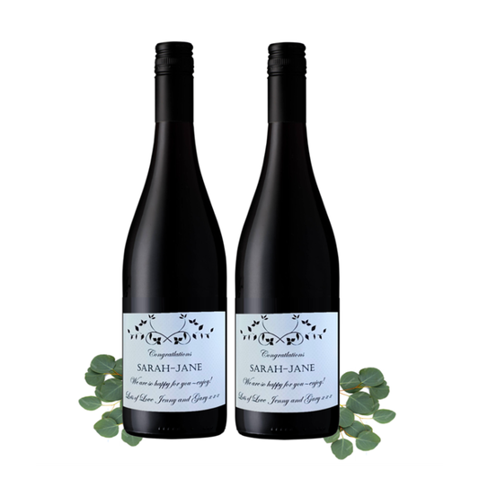2 Bottles Personalised Cabernet Sauvignon - Wedding Gift