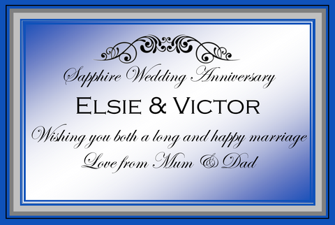 Sapphire Anniversary
