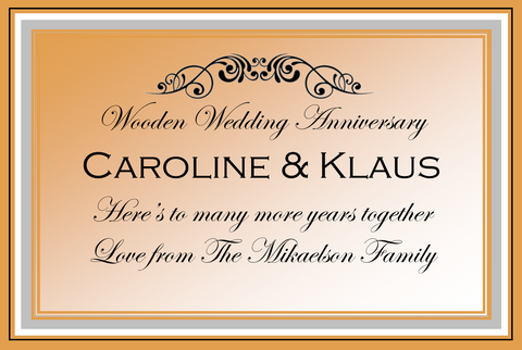 Wooden Anniversary