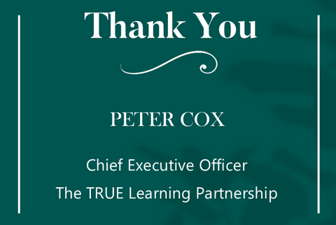 Peter Cox Thank You