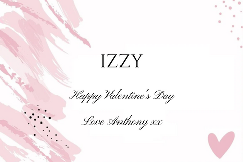 Pink Brushstroke Love