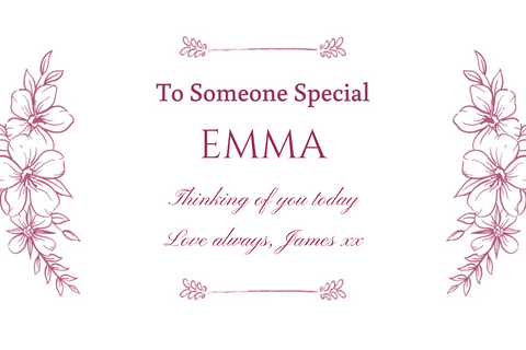 Pink Floral To Someone Special