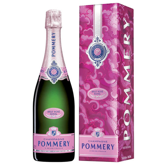 Personalised Pommery Brut Rosé Champagne - Mandala Gift Box