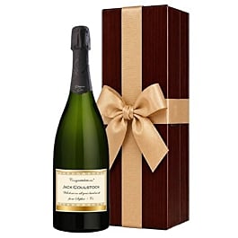 Personalised Champagne Magnum in wooden presentation box