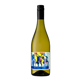 Branded Sauvignon Blanc white wine bottle with custom label