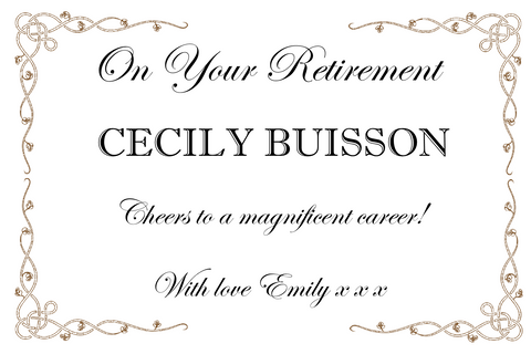 On Your Retirement Swirl Border