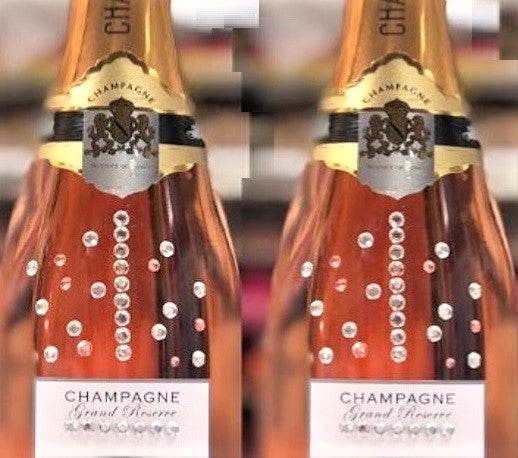 Crystal Gems on the Bottle — Hand‑Placed Sparkling Crystals
