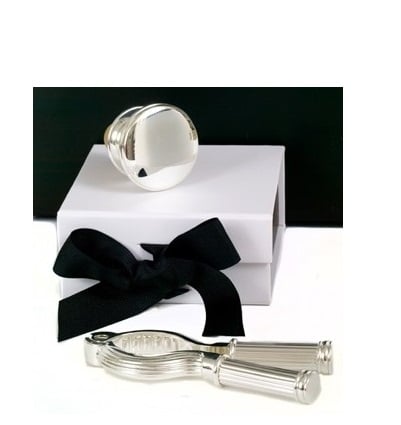 Silver Champagne Accessories - Stopper and Cork Remover Set