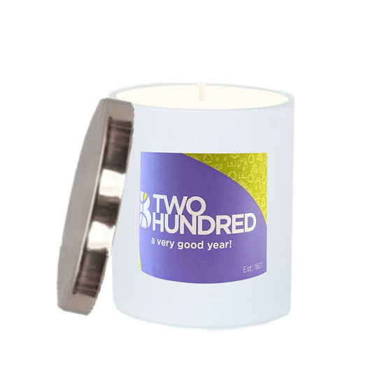 Corporate Branded Scented Candle - Apple Blossom & Pomegranate, Gold Lid Edition