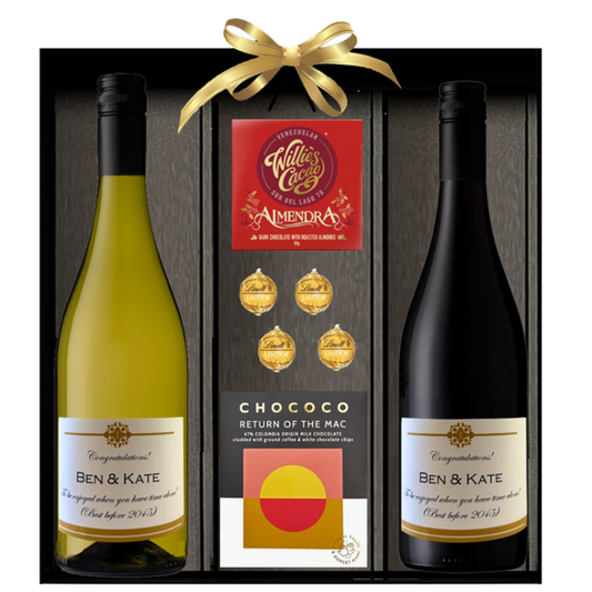 Personalised Thank You Wine Hamper - Fast UK Delivery