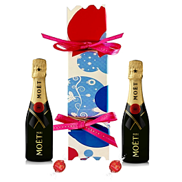 Celebration Champagne Cracker with Two Mini Moet Bottles