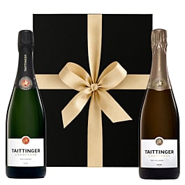 Taittinger Duo Brut Reserve and Vintage 2016 Champagne gift box