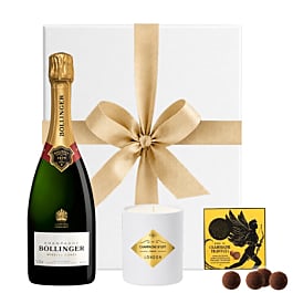 Bollinger Indulgence Gift Set with Champagne Truffles and Candle