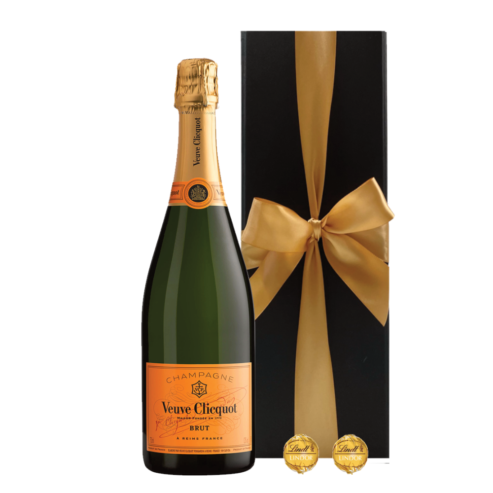 Veuve Clicquot Yellow Label in Black Gift Box