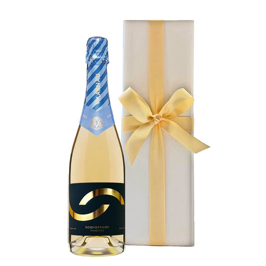 Branded Non-Alcoholic Cava – White Gift Box