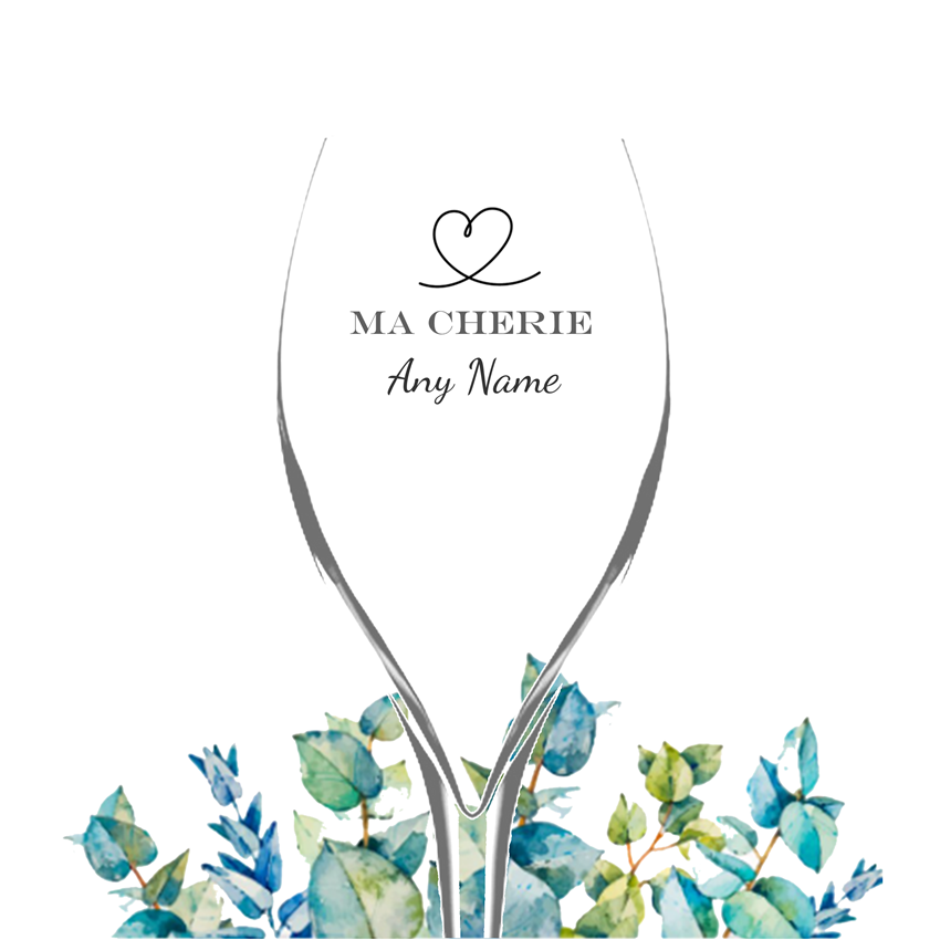 The Ma Chérie Engraved Champagne Flute