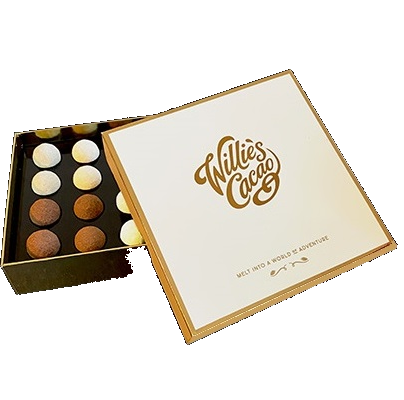 16 x Willie's Cacao Praline Milk Chocolate Truffles - Single Estate Cacao (110g)